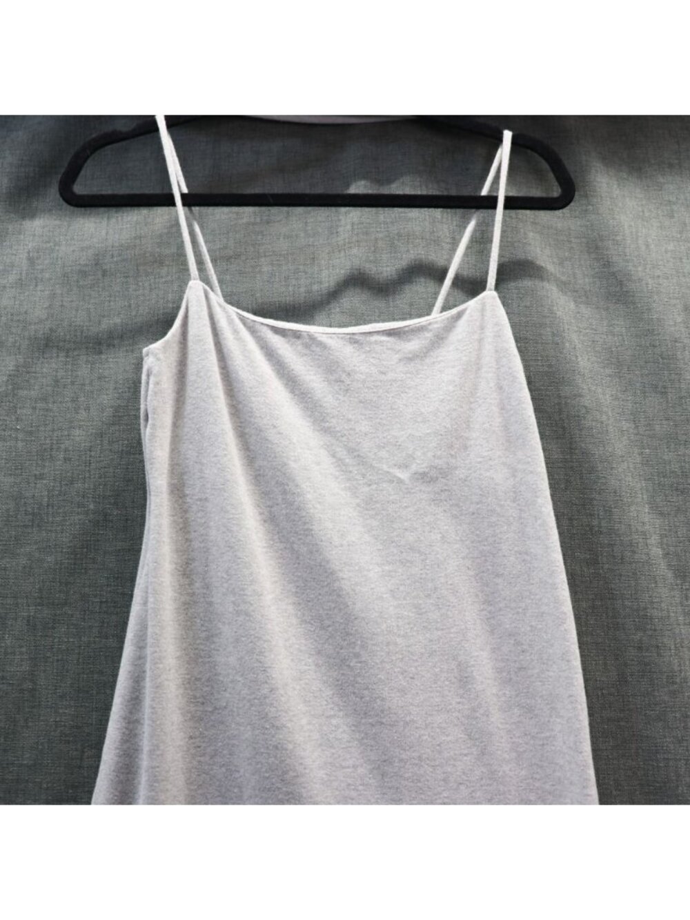 Reformation "Claudia" Cotton Cinch Midi Slip Dress Heather Grey Small - Picture 6 of 11